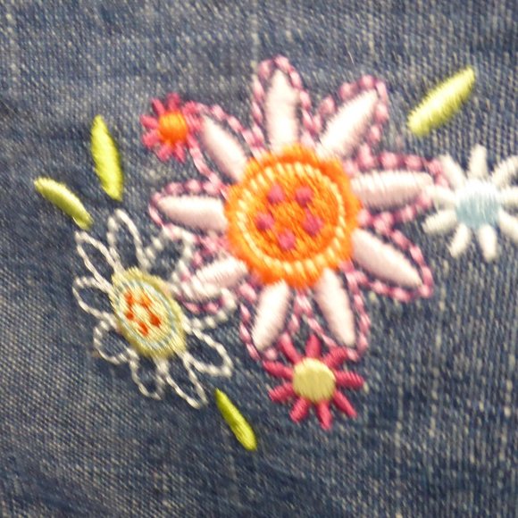 WONDERKIDS, 24 months, jean dress with flowers - Picture 3 of 5